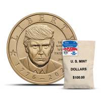 2026 President Donald J Trump Clad Dollar Bag (100 Coins)