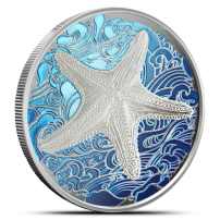 2026 1 oz Colorized Proof Pitcairn Islands Silver Ocean Wonders Starfish Coin (Box + CoA)
