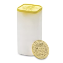 2026 1/4 oz British Gold Tudor Beasts Seymour Panther Tube (25 Coins, BU)