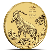 2027 1 oz Australian Gold Lunar Goat Coin (BU)