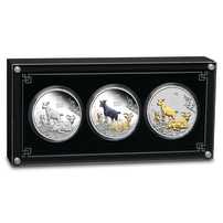 2027 Australian Silver Lunar Goat Trio Coin Set (Box + CoA)