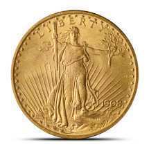 Pre-33 $20 Gold Saint-Gaudens Double Eagle Coins "No Motto" (BU)