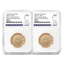 2026 American Innovation Clad Dollar Wisconsin Cray 2-Coin Sets NGC MS66