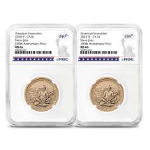 2026 American Innovation Clad Dollar California Steve Jobs 2-Coin Sets NGC MS66