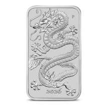 2026 1 oz Silver Australian Rectangular Dragon Coins (BU)