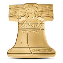 2026-P 1 oz Proof Gold American Liberty Bell Shaped Coins (Dual Date, Box + CoA)