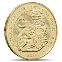 2026 1 oz Gold British Tudor Beasts Seymour Panther Coins (BU)