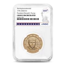 2026 President Donald J Trump Clad Dollars NGC Choice Uncirculated (Dual Date)