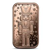 1 oz Copper Nutcracker Bars (New)