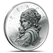 2026 1 oz Silver Peace and Good Will To All Rounds (Proof-Like)