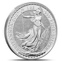 2027 1 oz Silver British Britannia Coins (BU)