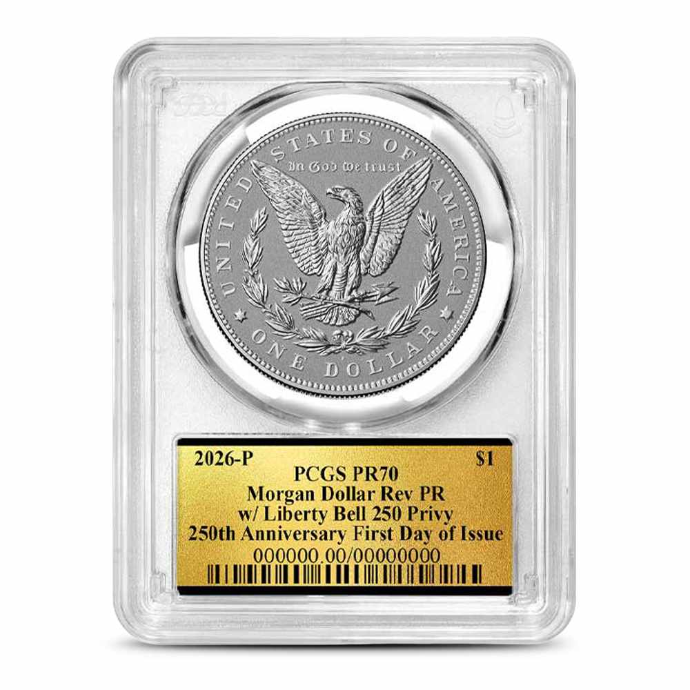 2026-P Reverse Proof Morgan Silver Dollar Coin PCGS PR70 DCAM FDOI